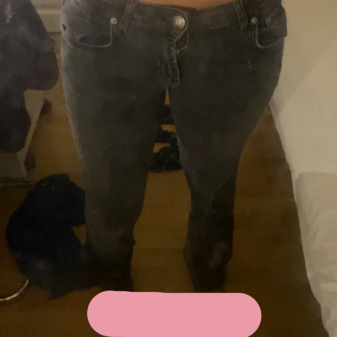Svarta bootcut jeans ifrån Zara  - 1