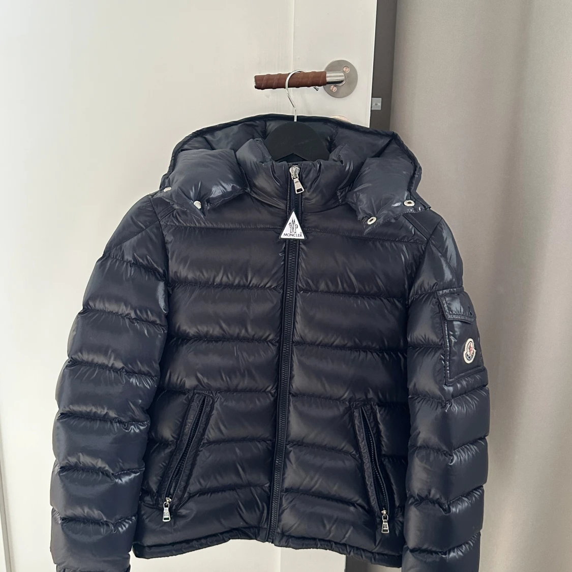 Blå moncler Maya giubbotto jacka