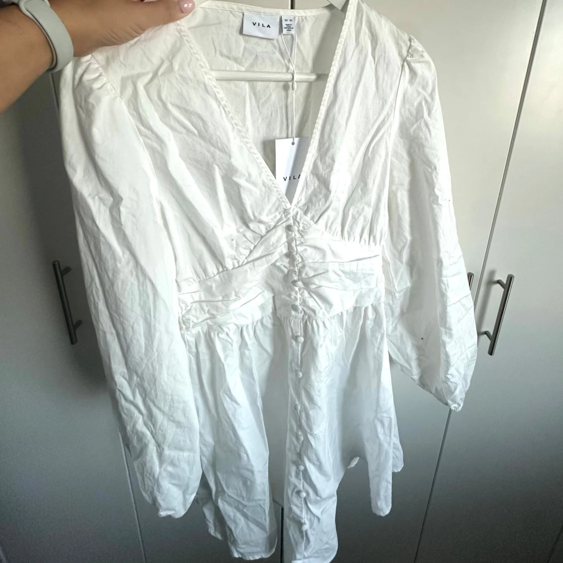 Vit kort klänning från Vila - 3