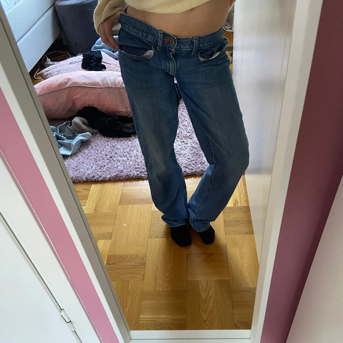 Lågmidjade lee jeans
