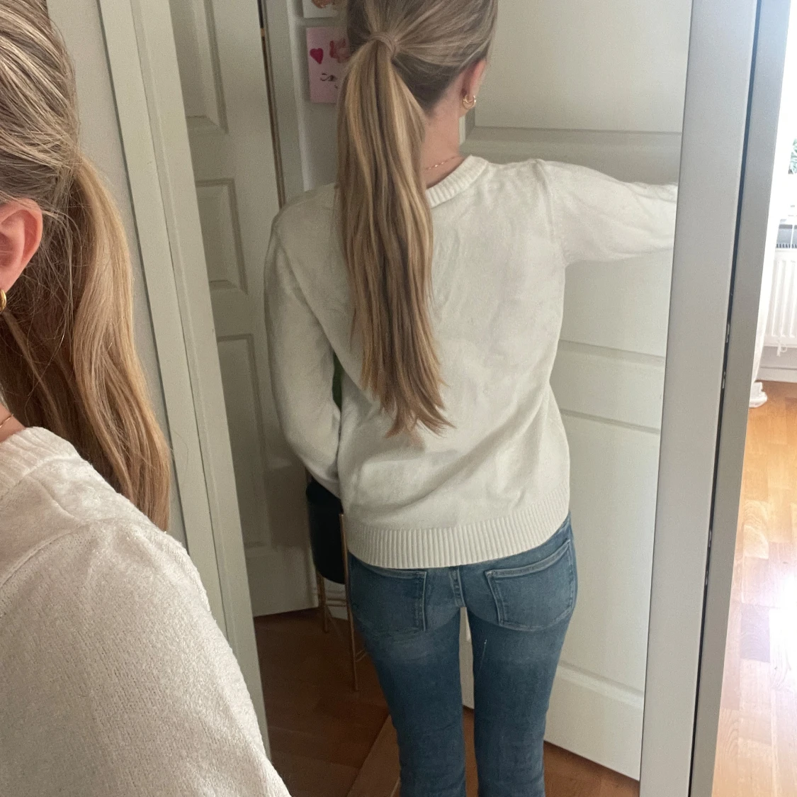 Vit stickad tröja från vila - 2