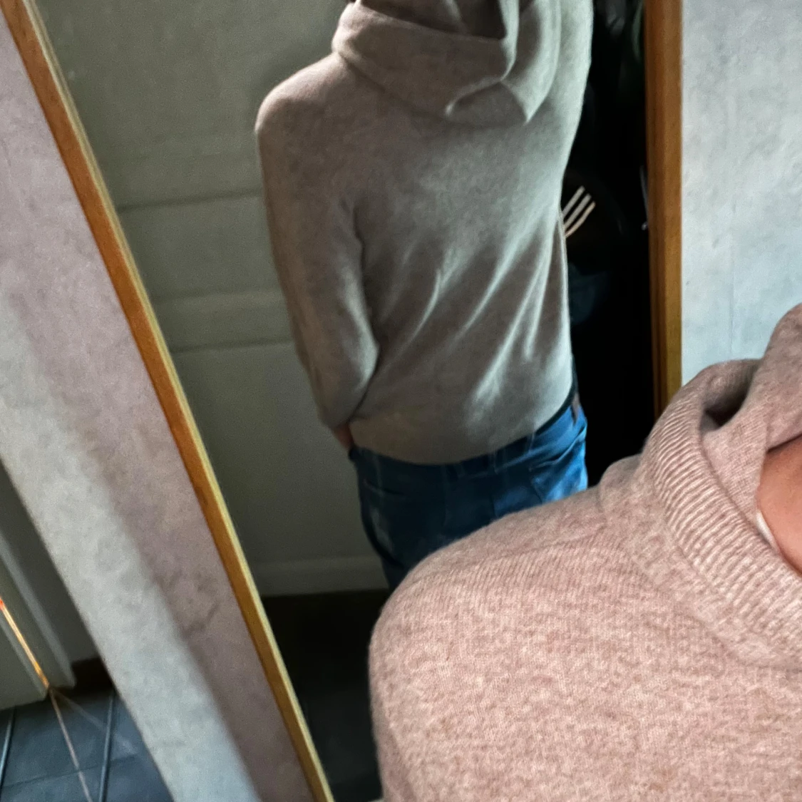 Brun-beige Kashmir hoodie - 2