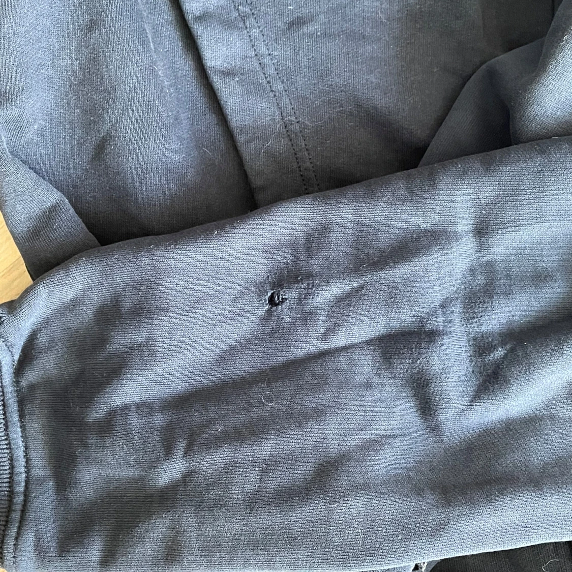 Blå Stone Island zip hoodie - 3