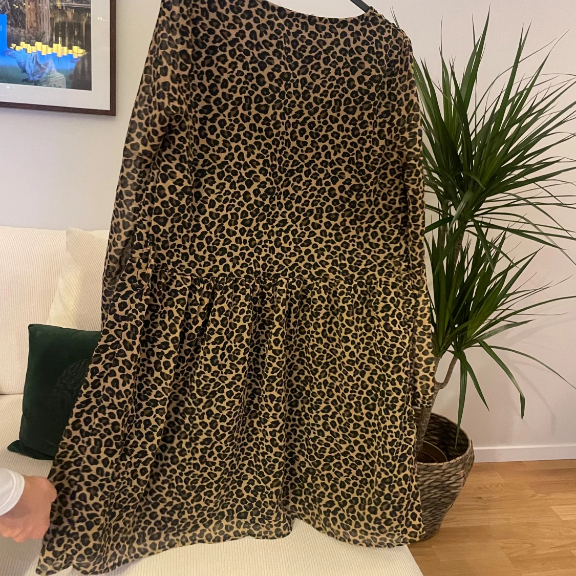 Leopardmönstrad klänning  - 1