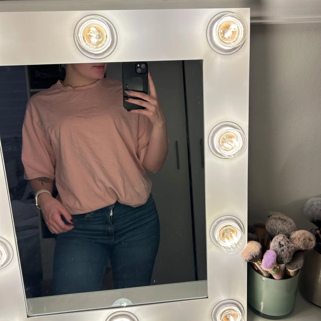 Ljusrosa t-shirt från 157, stl S