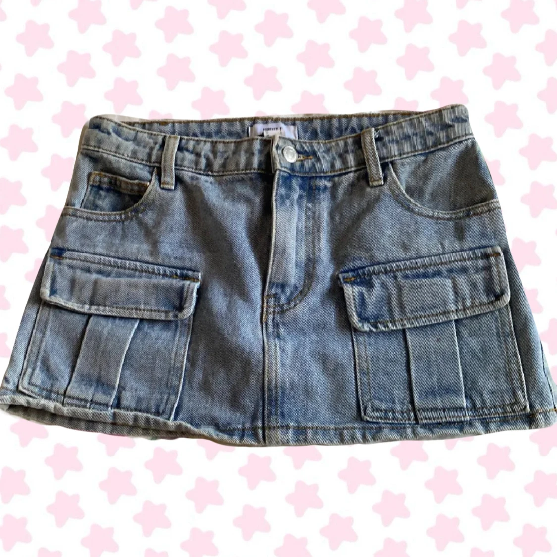 Blå jeanskjol från Forever 21