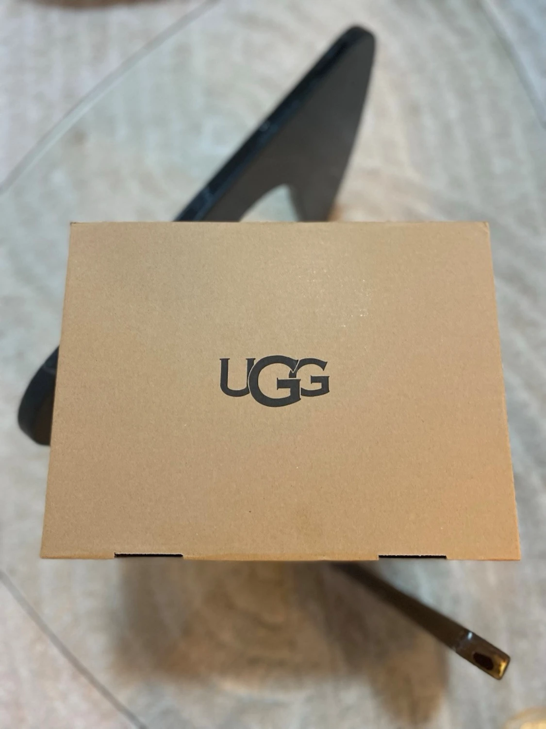 Beige UGG boots med platt sula - 5