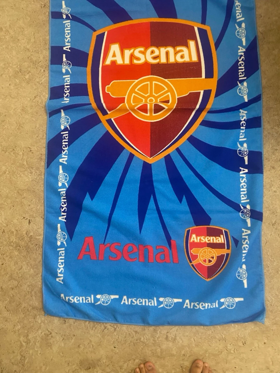 Arsenal badhandduk i blått - 1