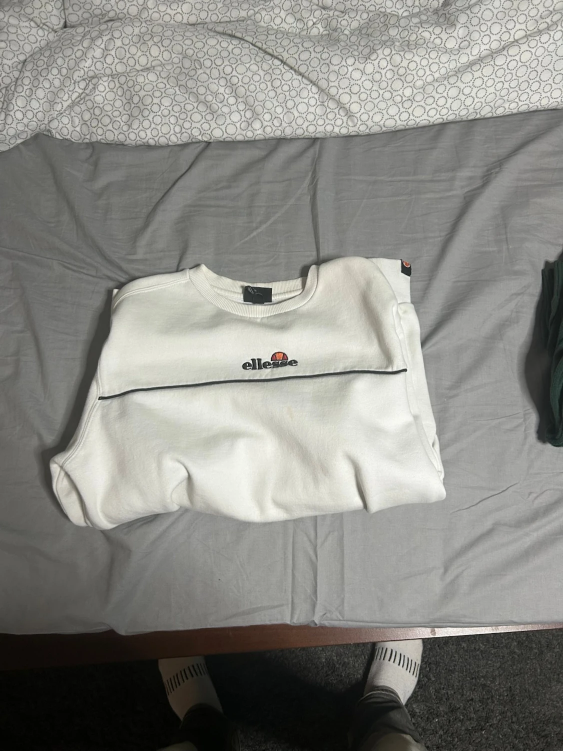 Vit sweatshirt från Ellesse, M - 1