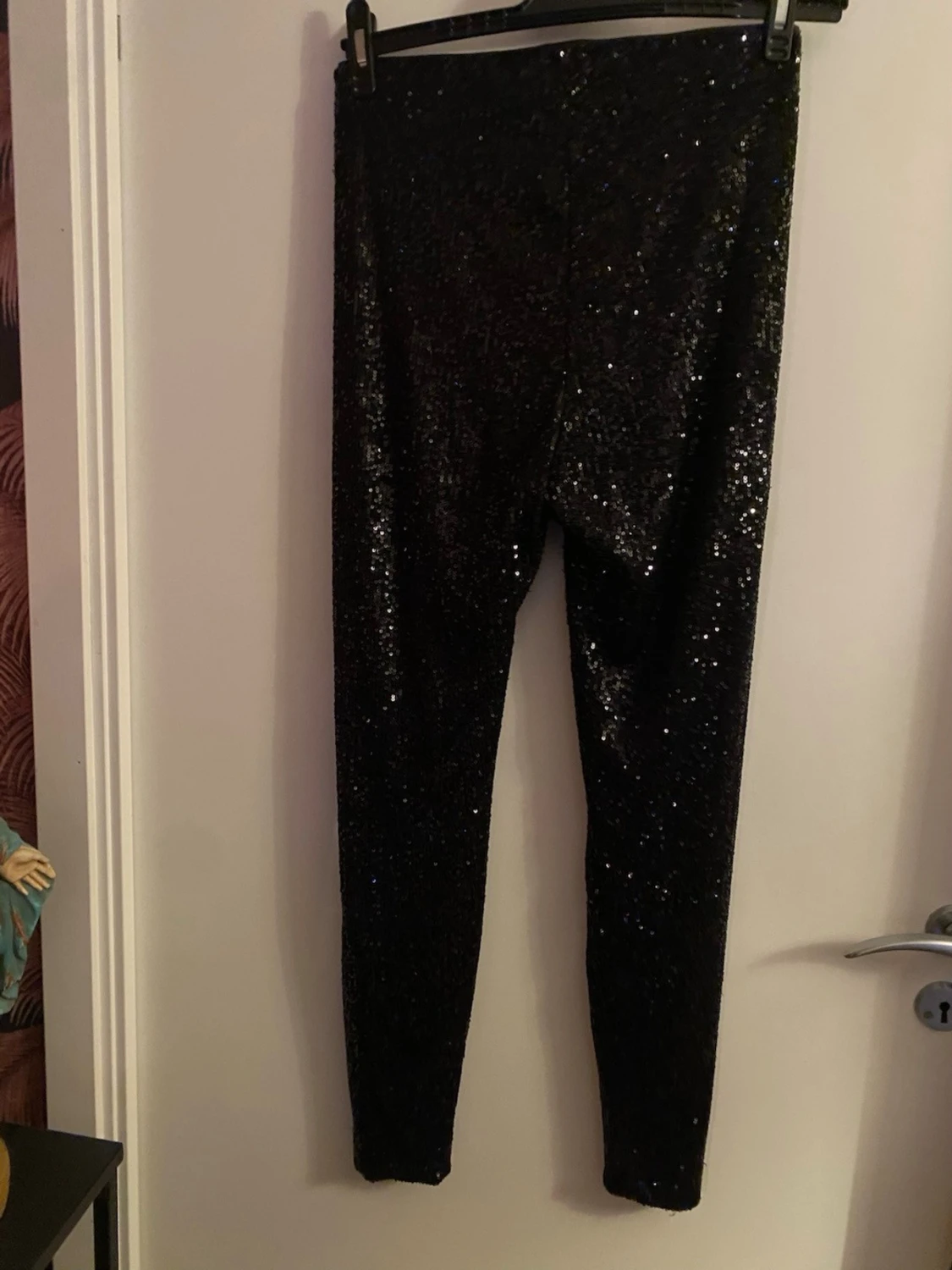 Svarta paljettleggings från H&M - 4