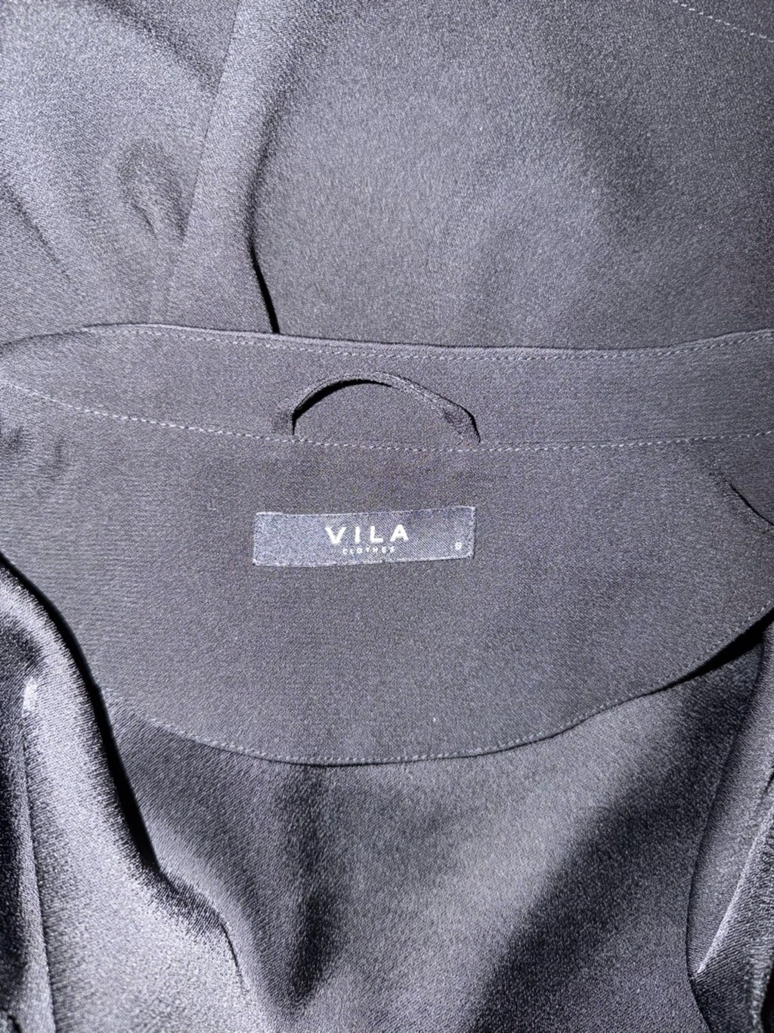 Svart kavaj med satinkant - 5