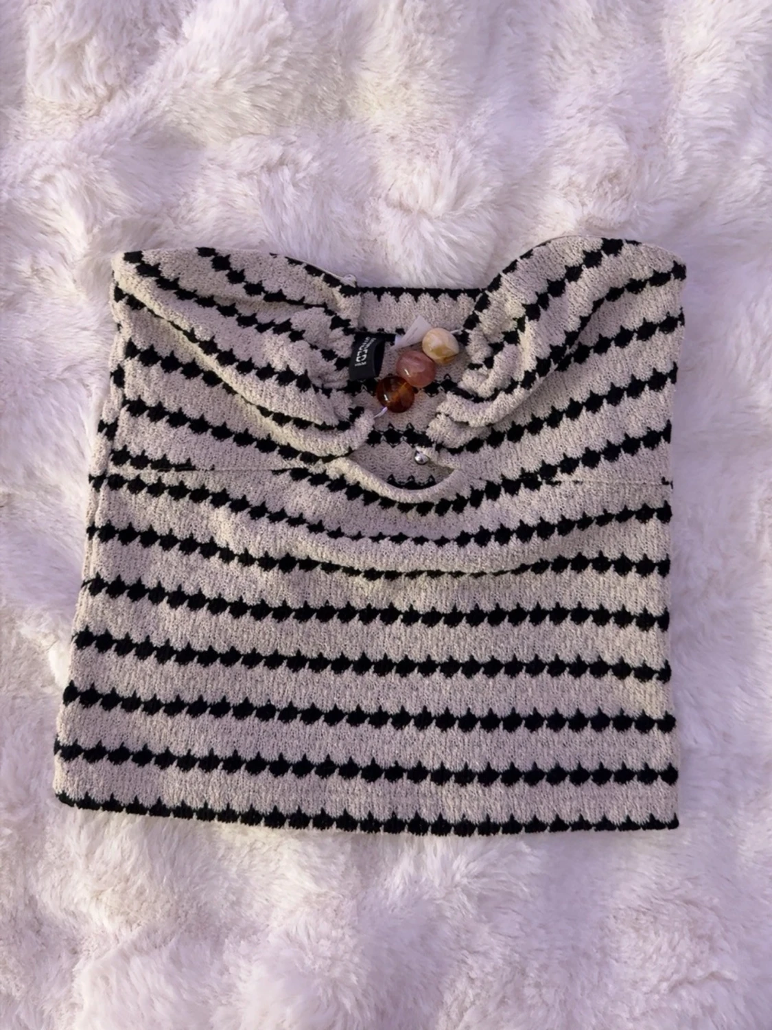 Randig bandeau tubtopp från H&M Divided