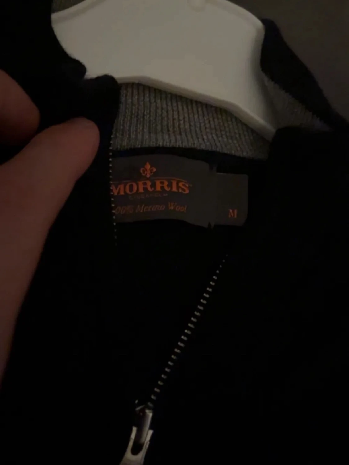 Svart merinoullströja från Morris - 2