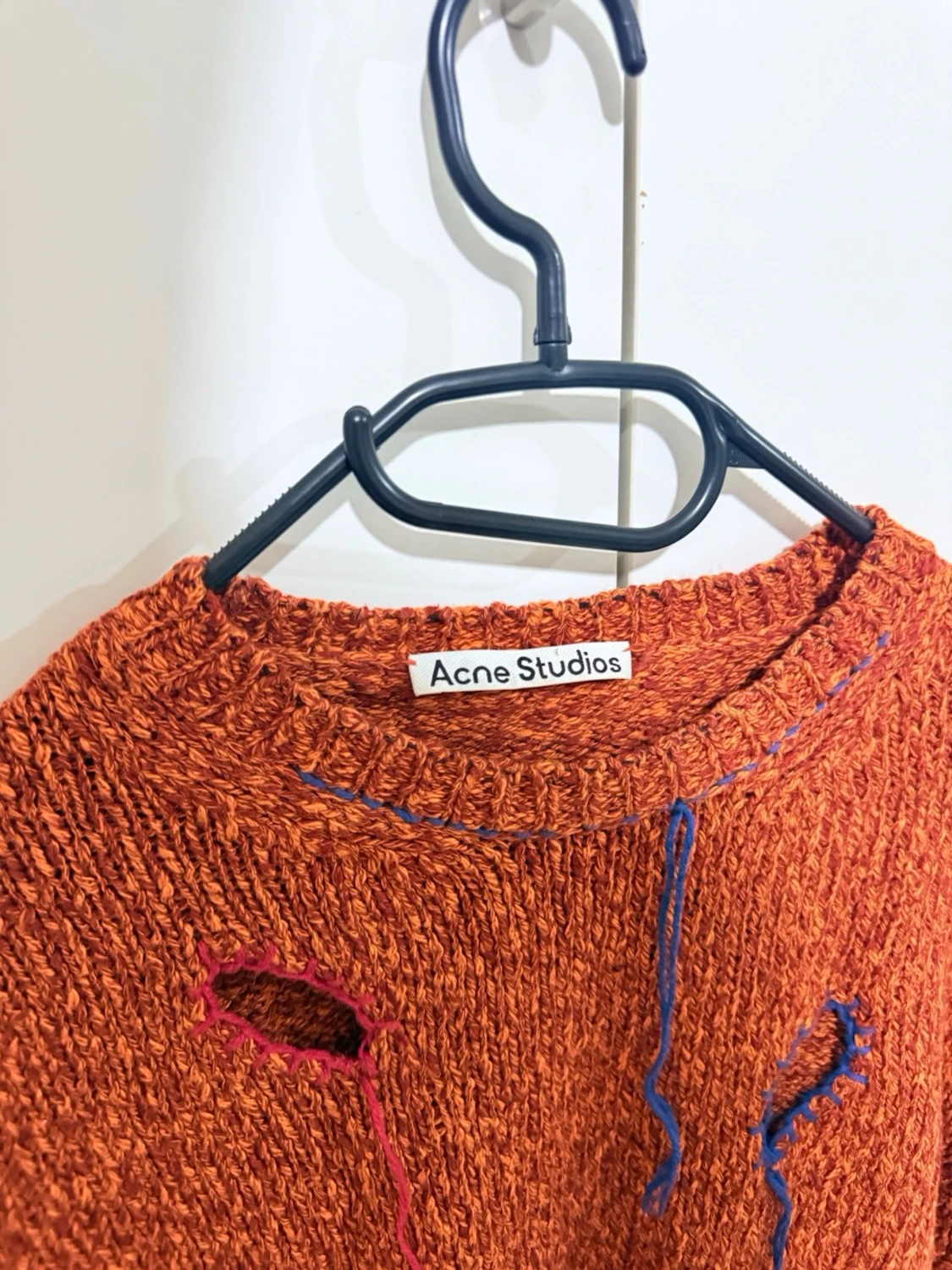 Orange stickad tröja Acne Studios - 1