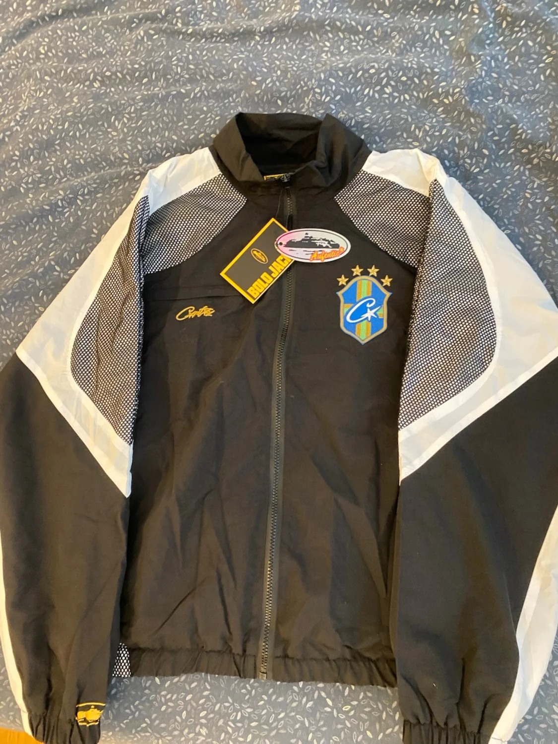 Svart och vit vindjacka från Corteiz