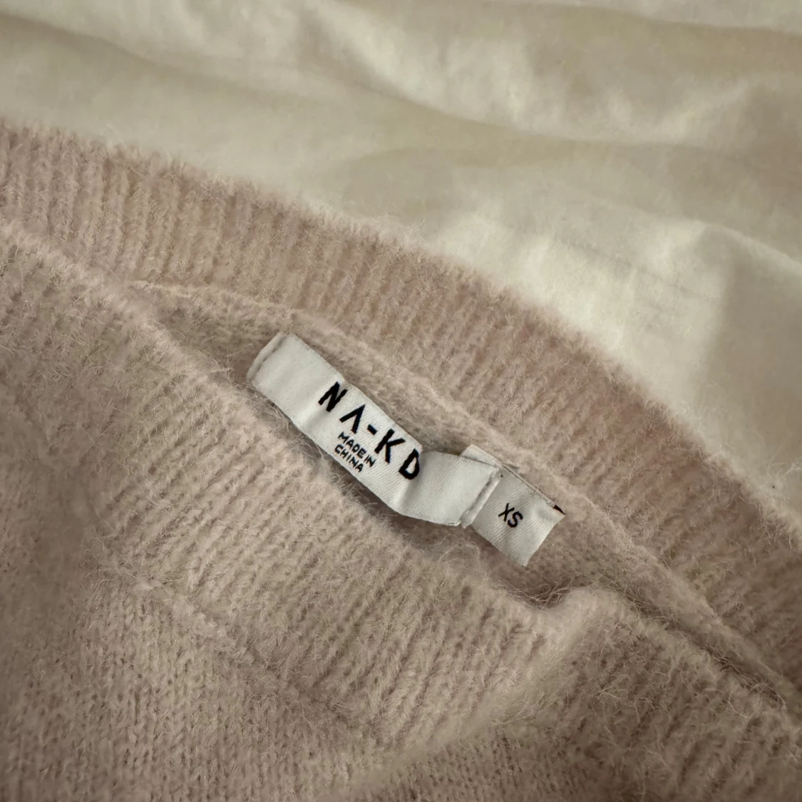 Beige stickad långklänning från NA-KD - 1