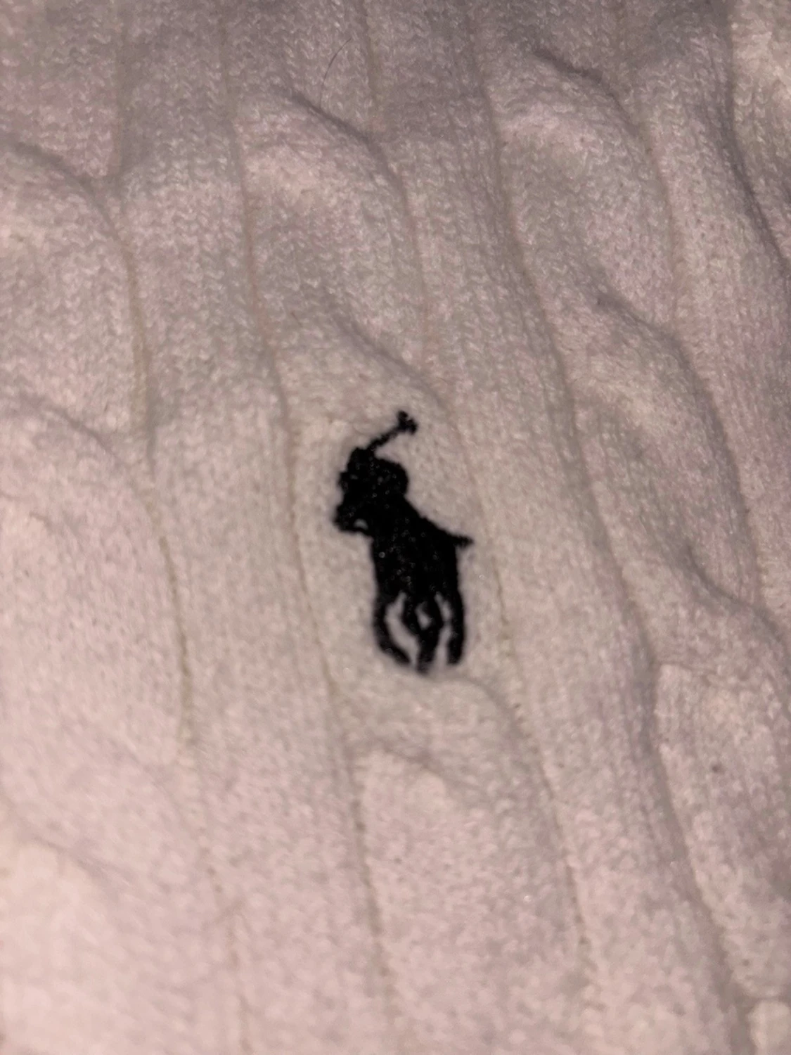 Vit kabelstickad tröja Polo Ralph Lauren - 2