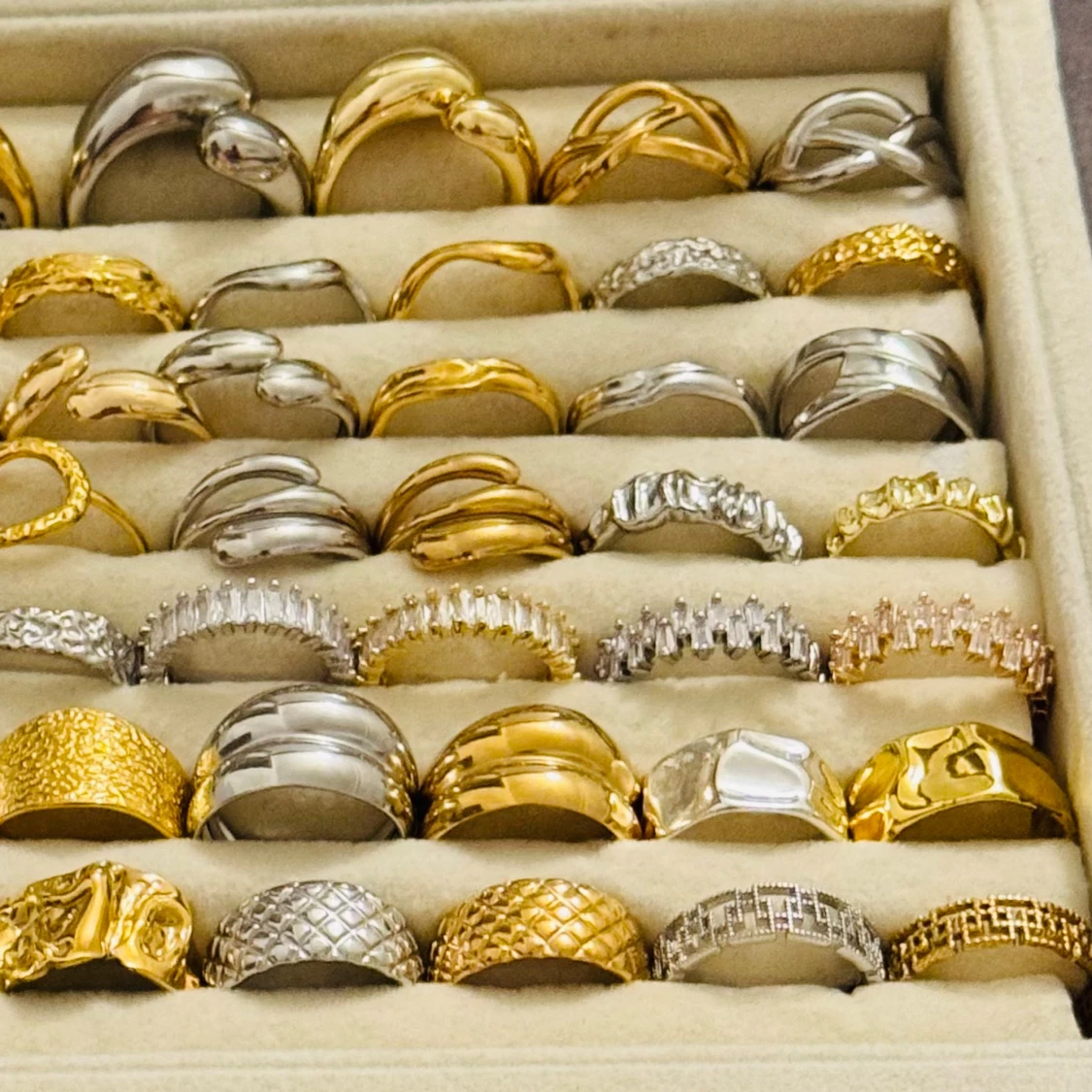 Rostfritt stål ringar (styck pris) - 1