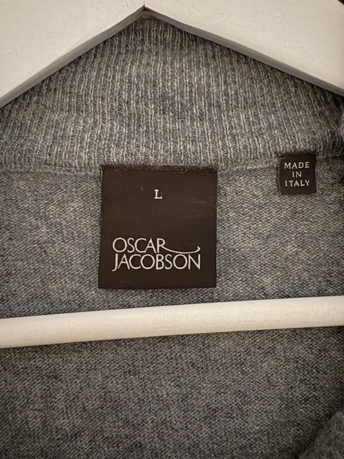Grå half zip tröja Oscar Jacobson - 2