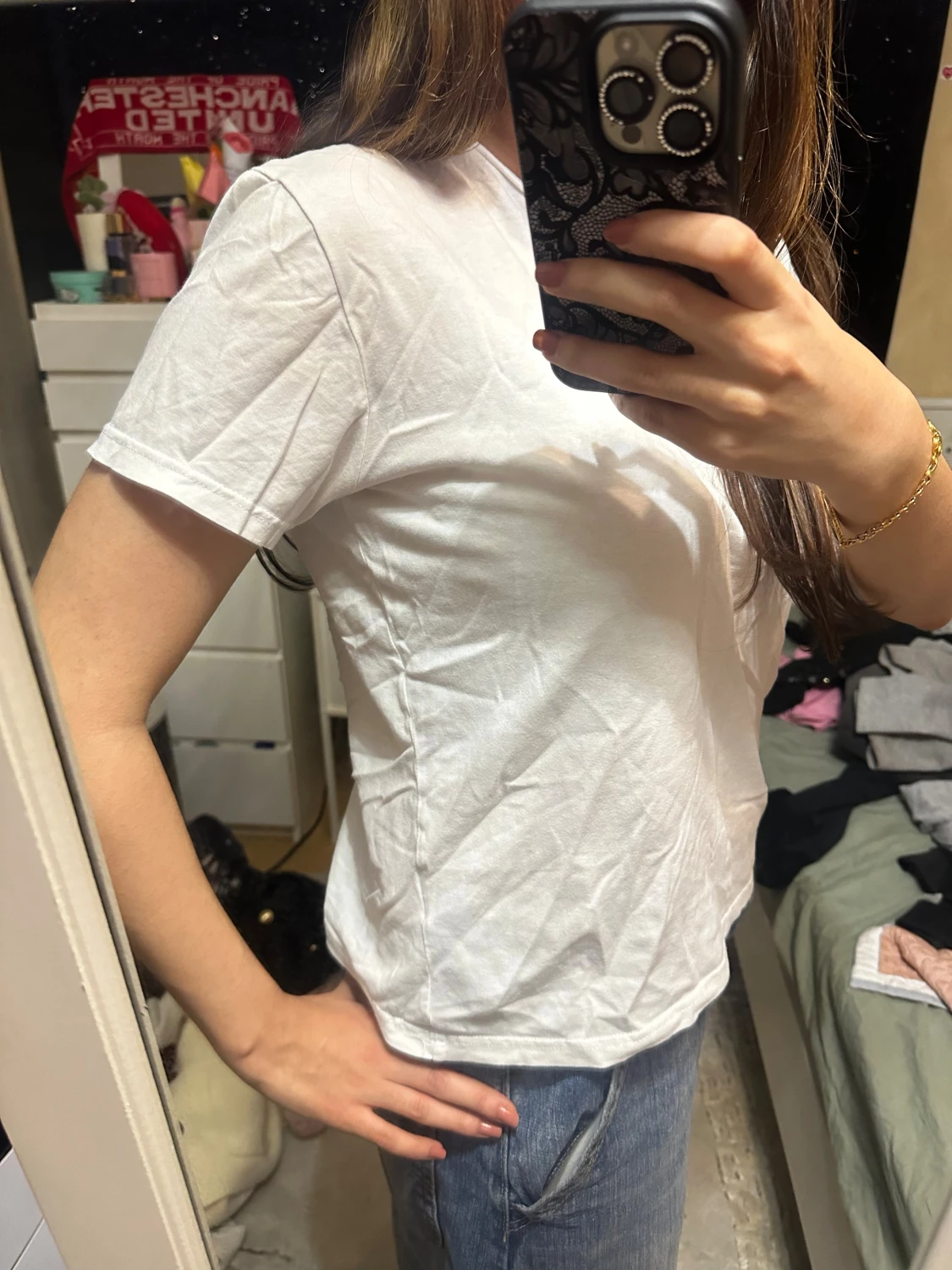 Vit basic t-shirt  - 1