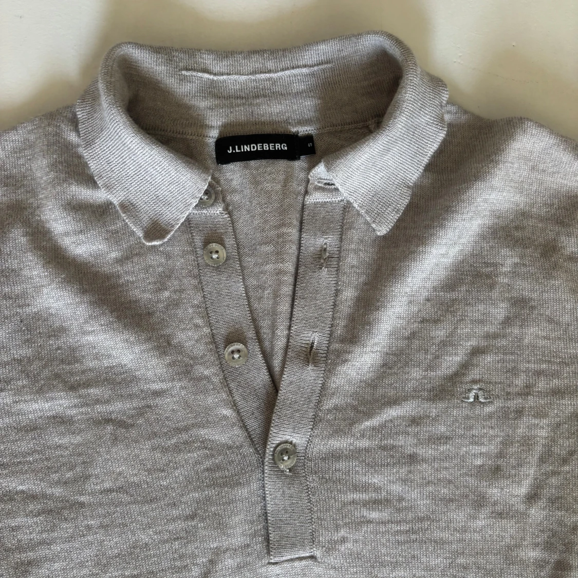Grå pikétröja från J.Lindeberg - 1