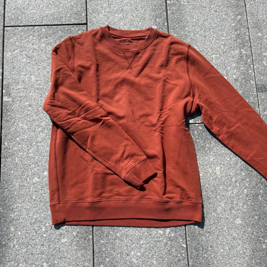 Rostbrun sweatshirt från Stenströms