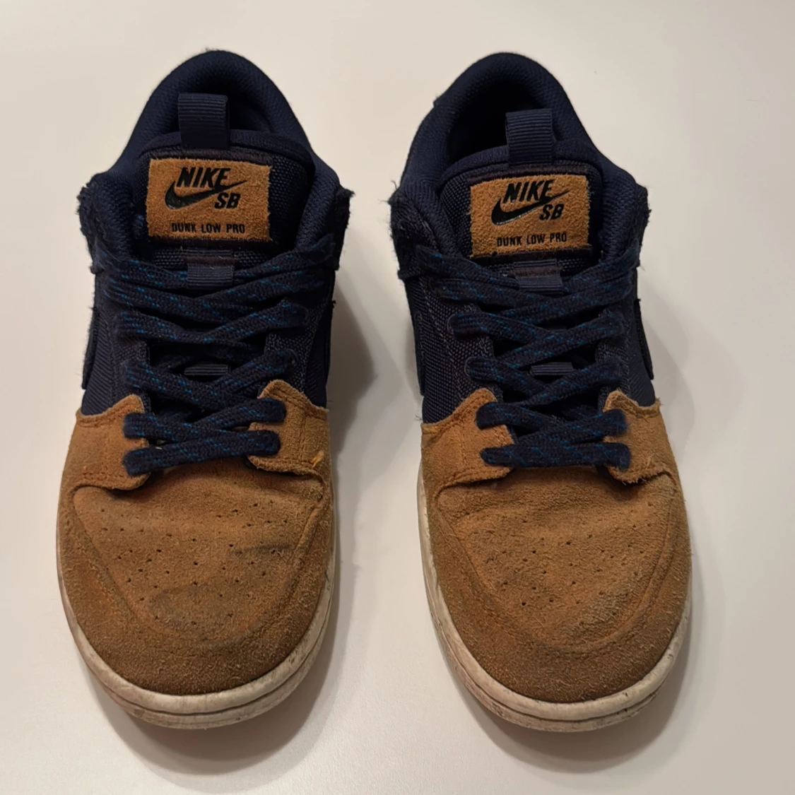 Nike SB Dunk Low Pro blå/brun mocka