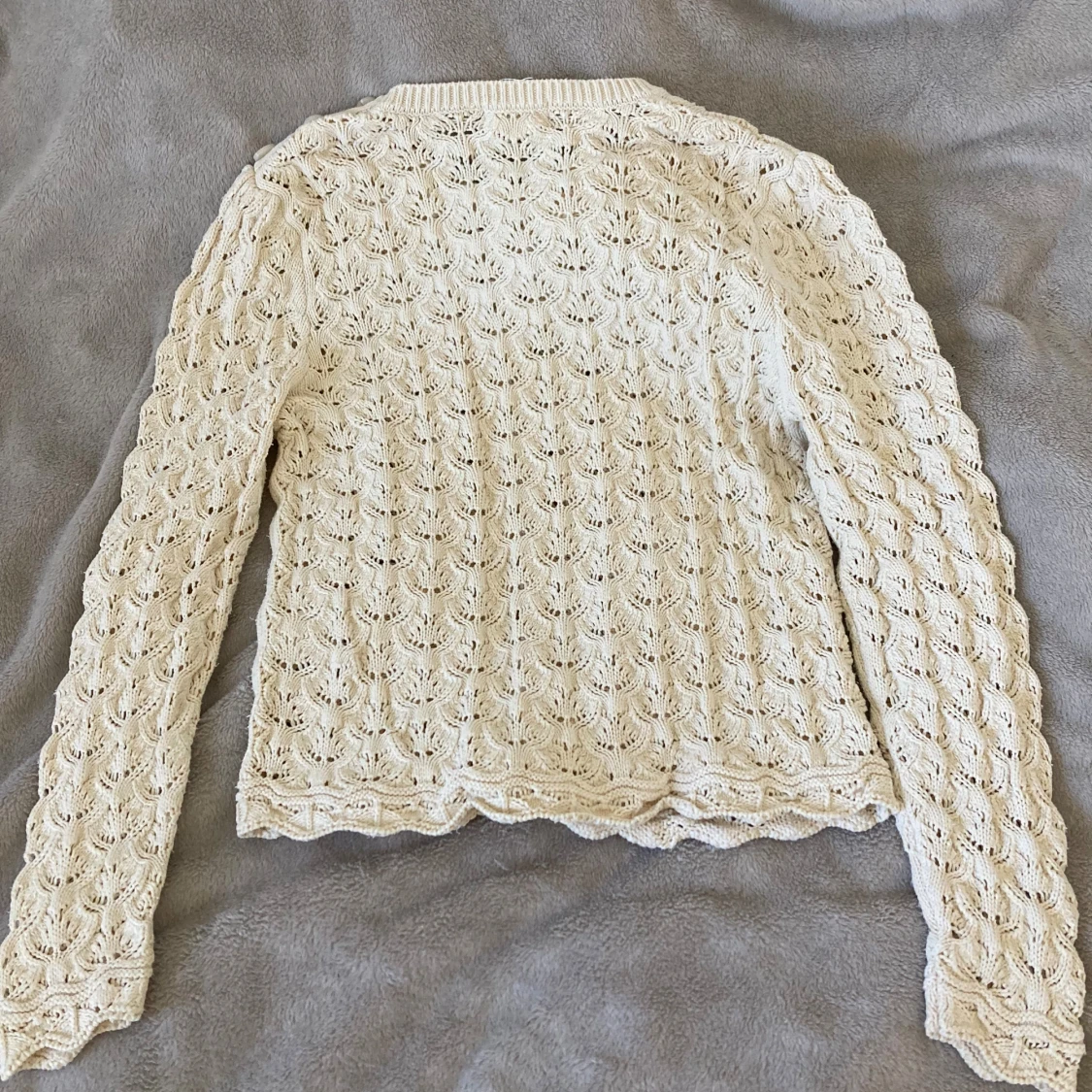 Beige stickad tröja - 3