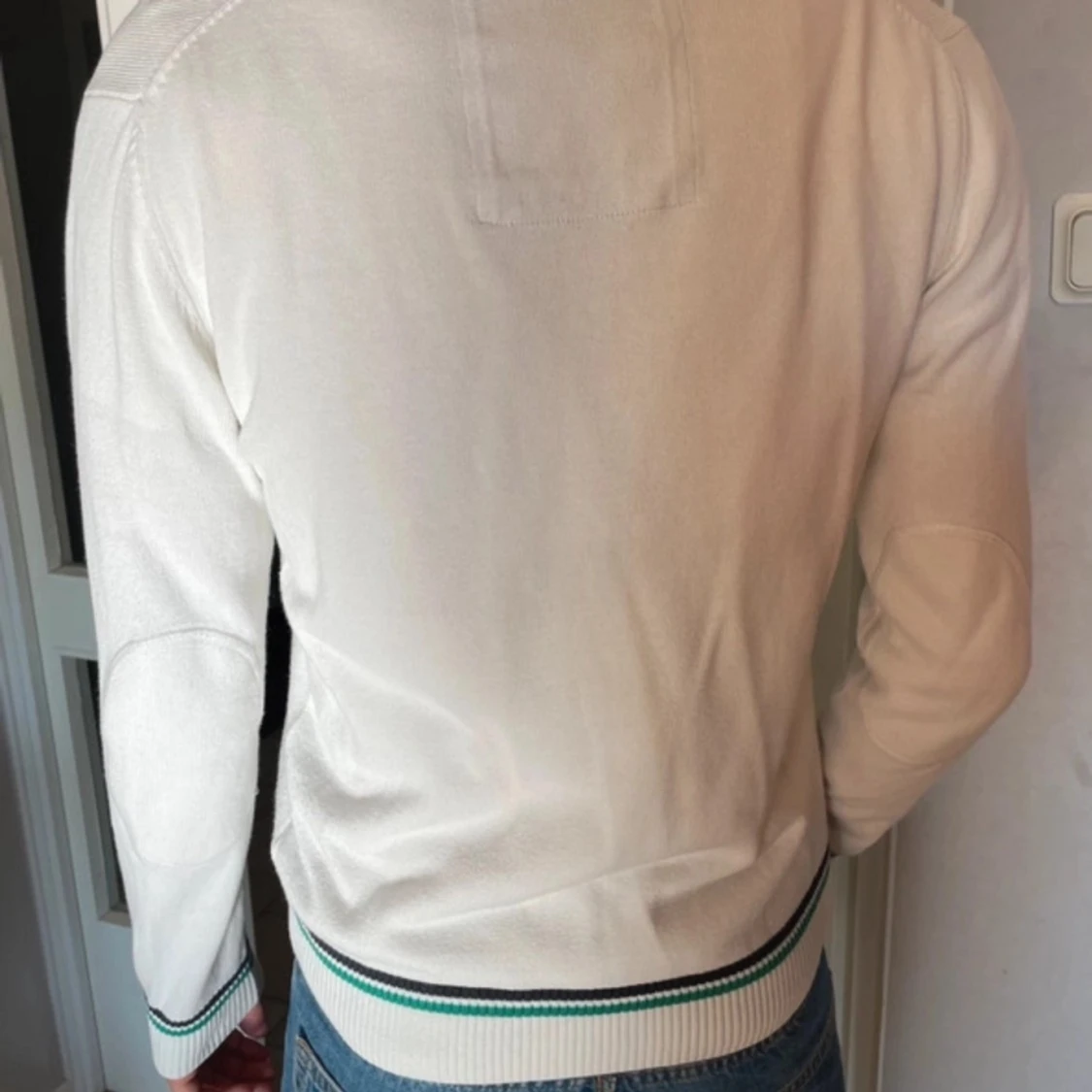 Vit långärmad pikétröja Morris - 2