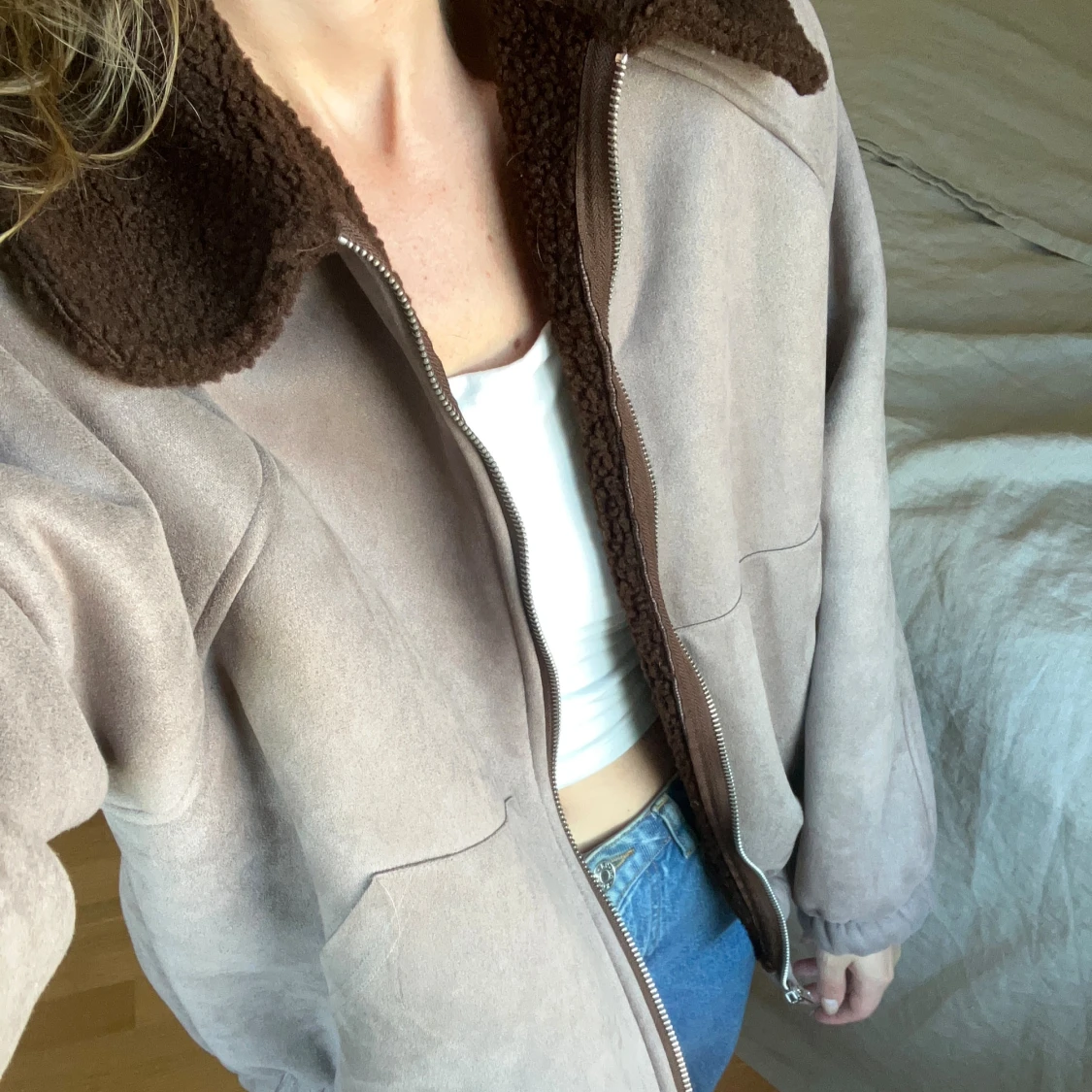 Jacka i mocka med teddykrage   - 1