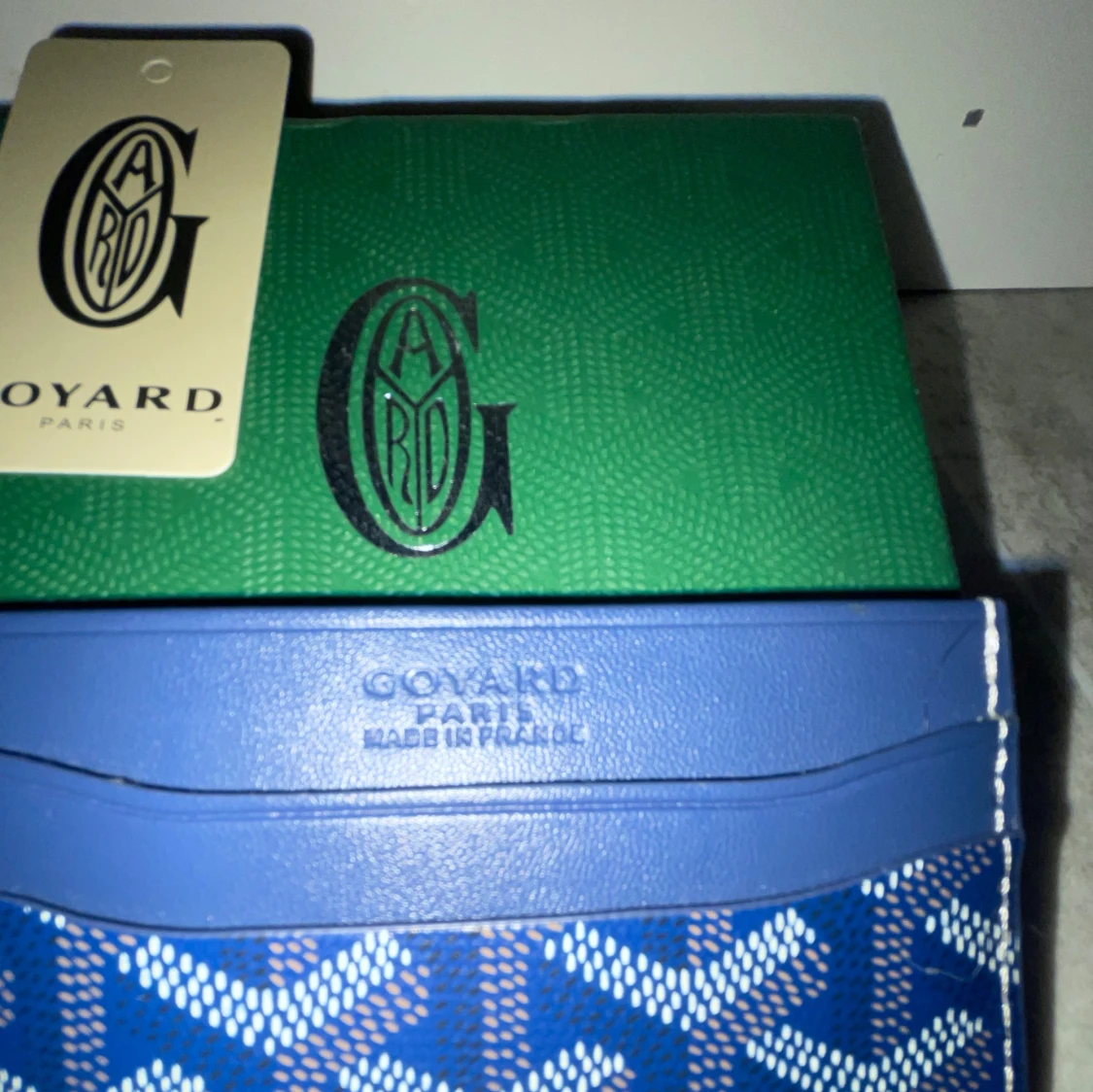 Mörkblå korthållare - 2