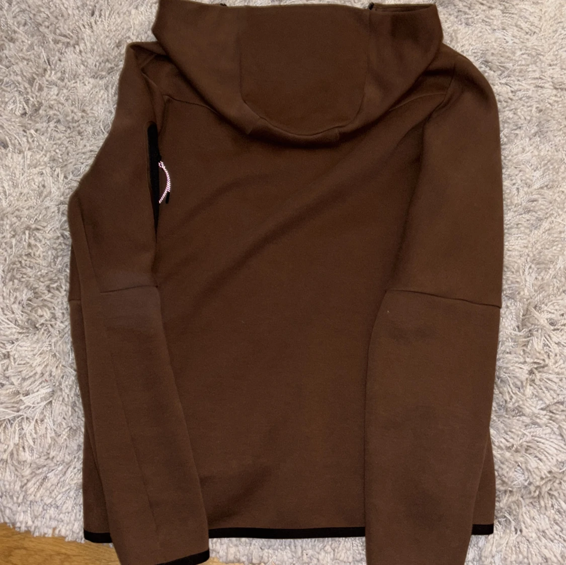 Brun Nike hoodie med dragkedja S - 1