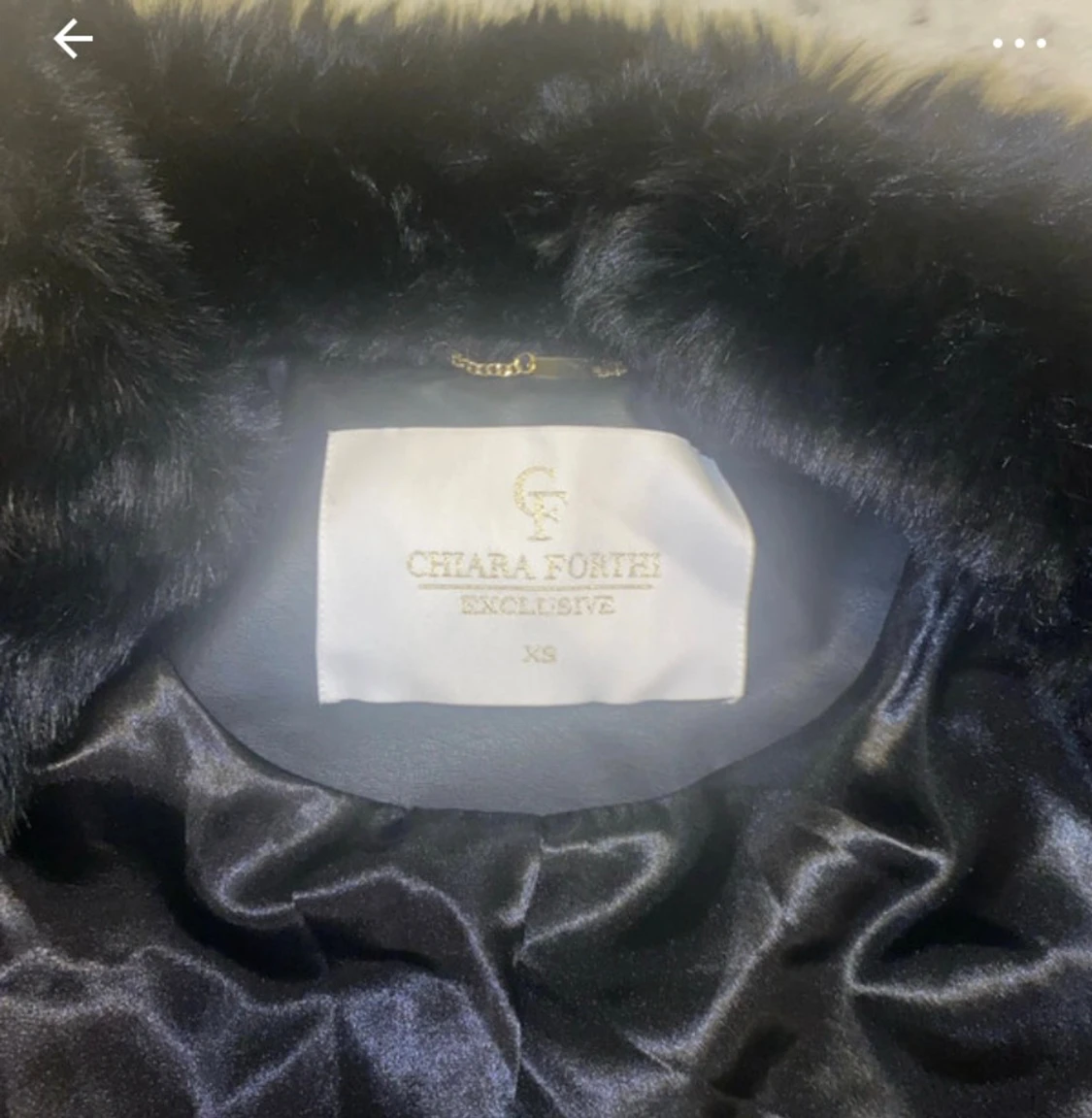 Svart pälsjacka från Chiara Forti XS - 2