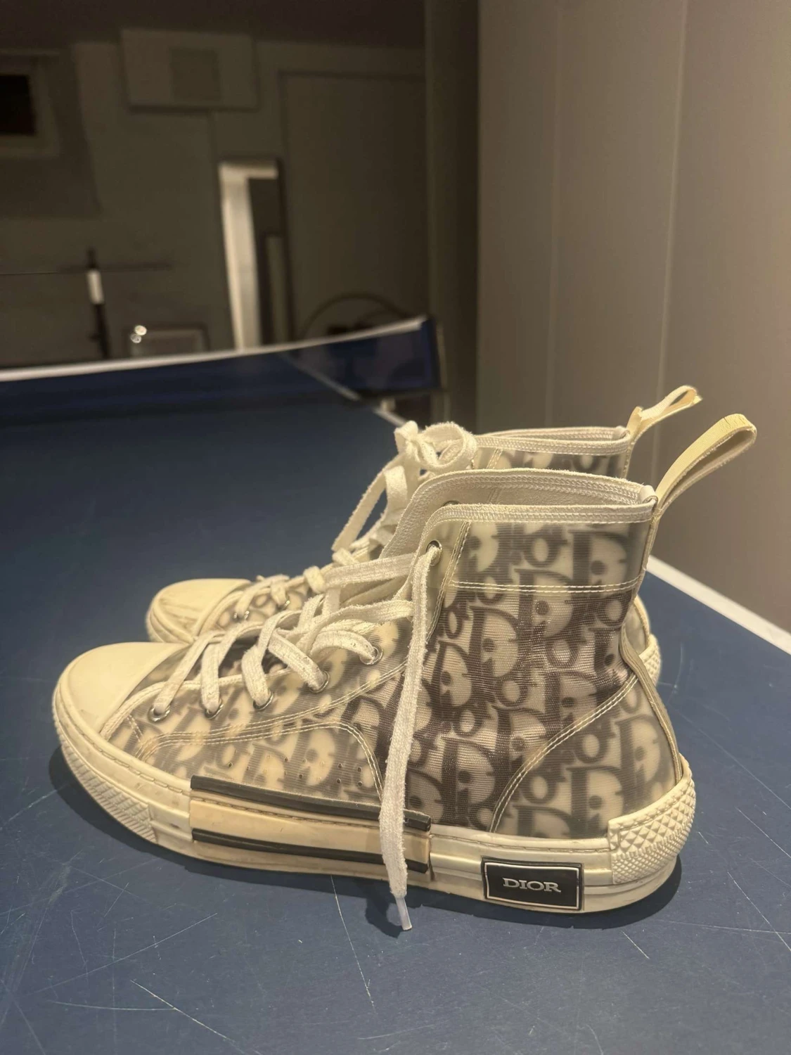 Dior B23 high-top sneakers, vit/grå - 1