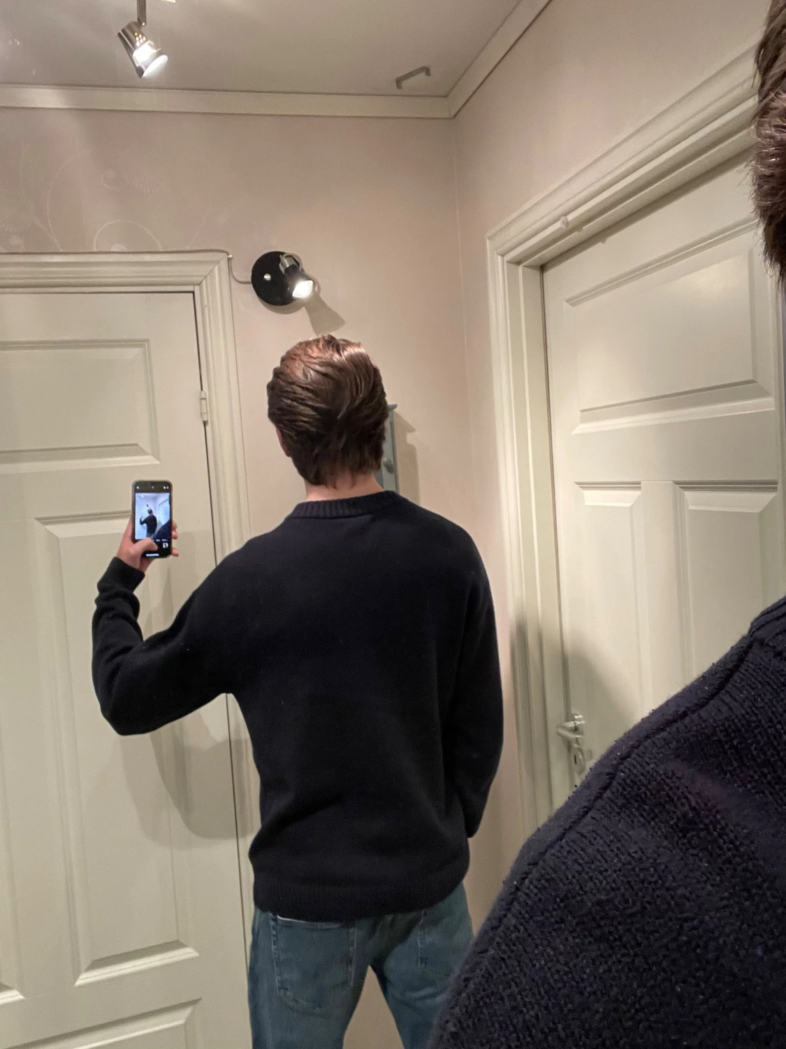 Mörkblå stickad tröja Jack & Jones - 1