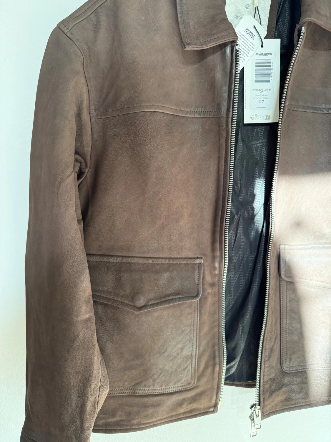 Brun skinnjacka från Jack & Jones - 2