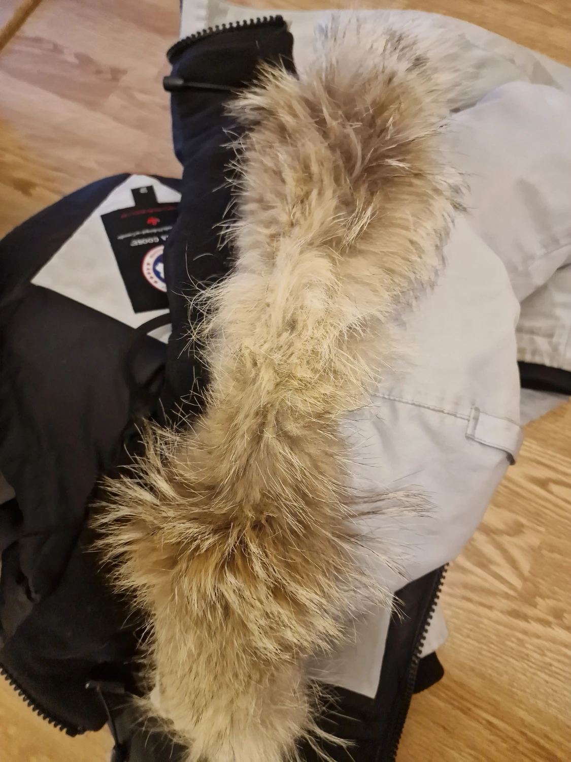 Vit Canada Goose jacka - 5