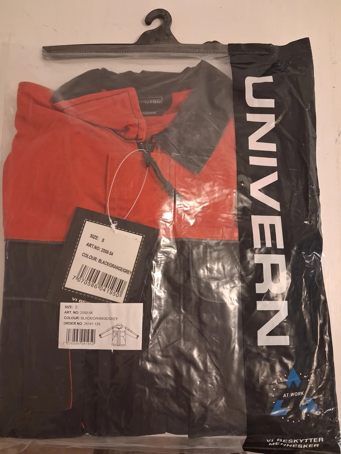 Svart och orange vindjacka från Univern - 4