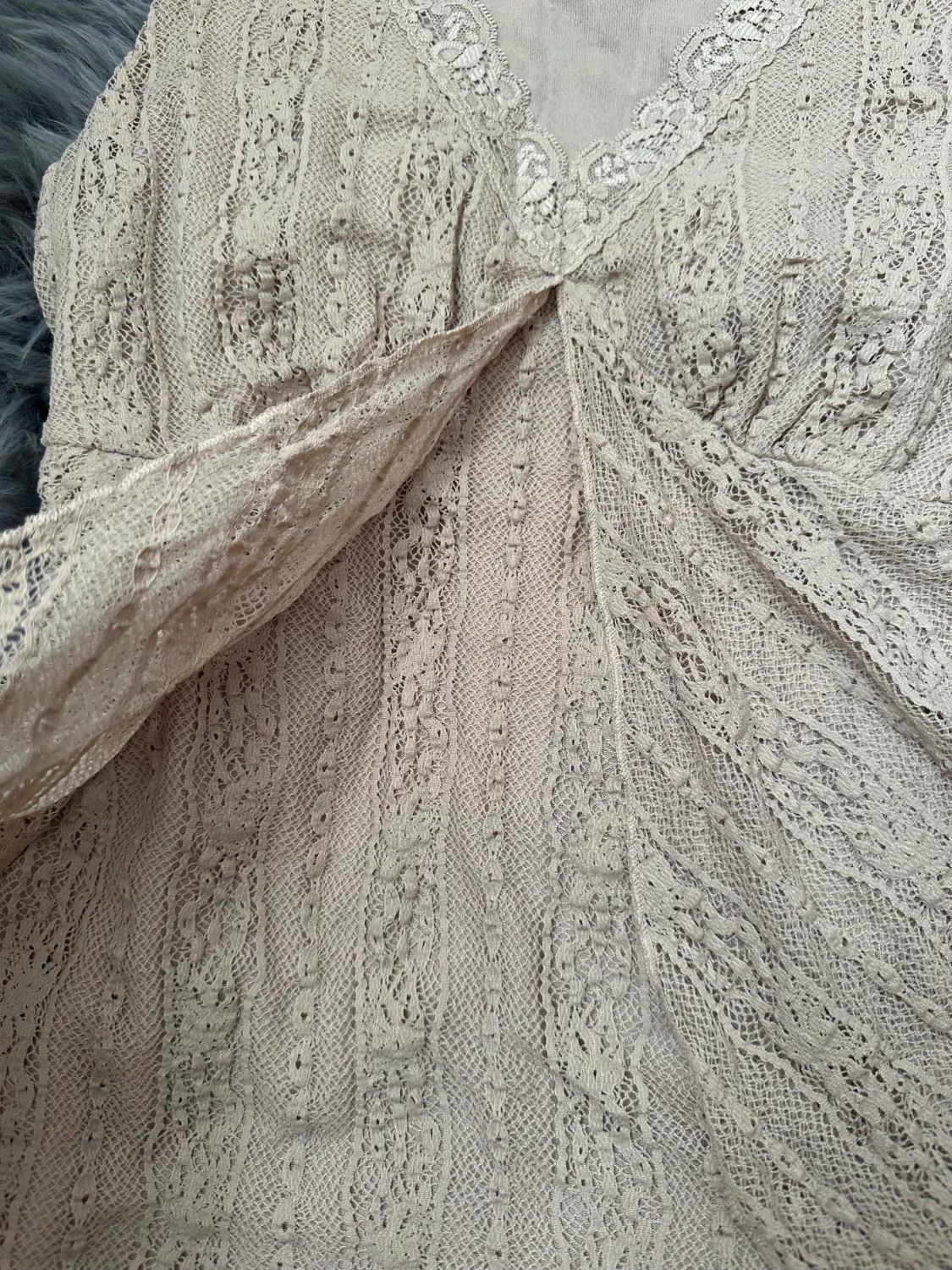 Beige spets top  - 2