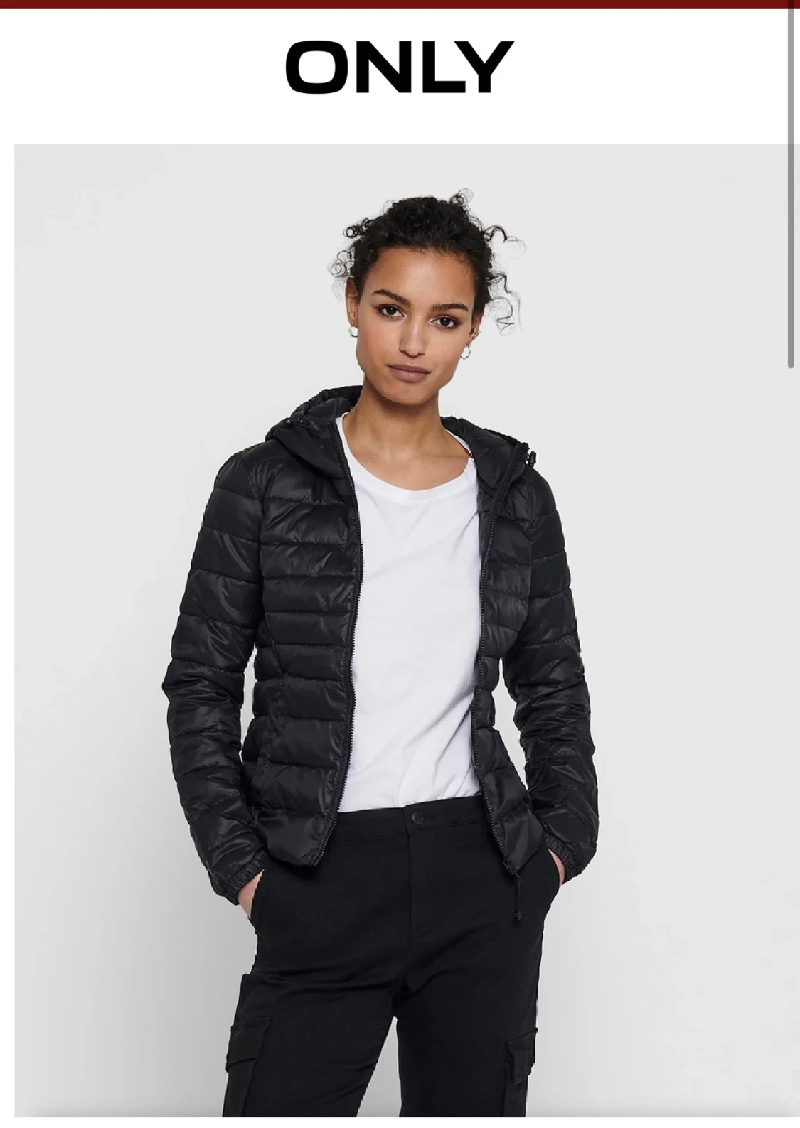 Svart pufferjacka från ONLY