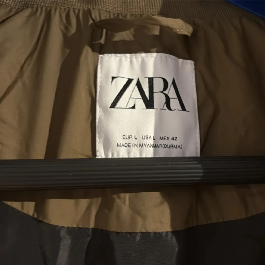 Brun quiltad dunväst från Zara - 2