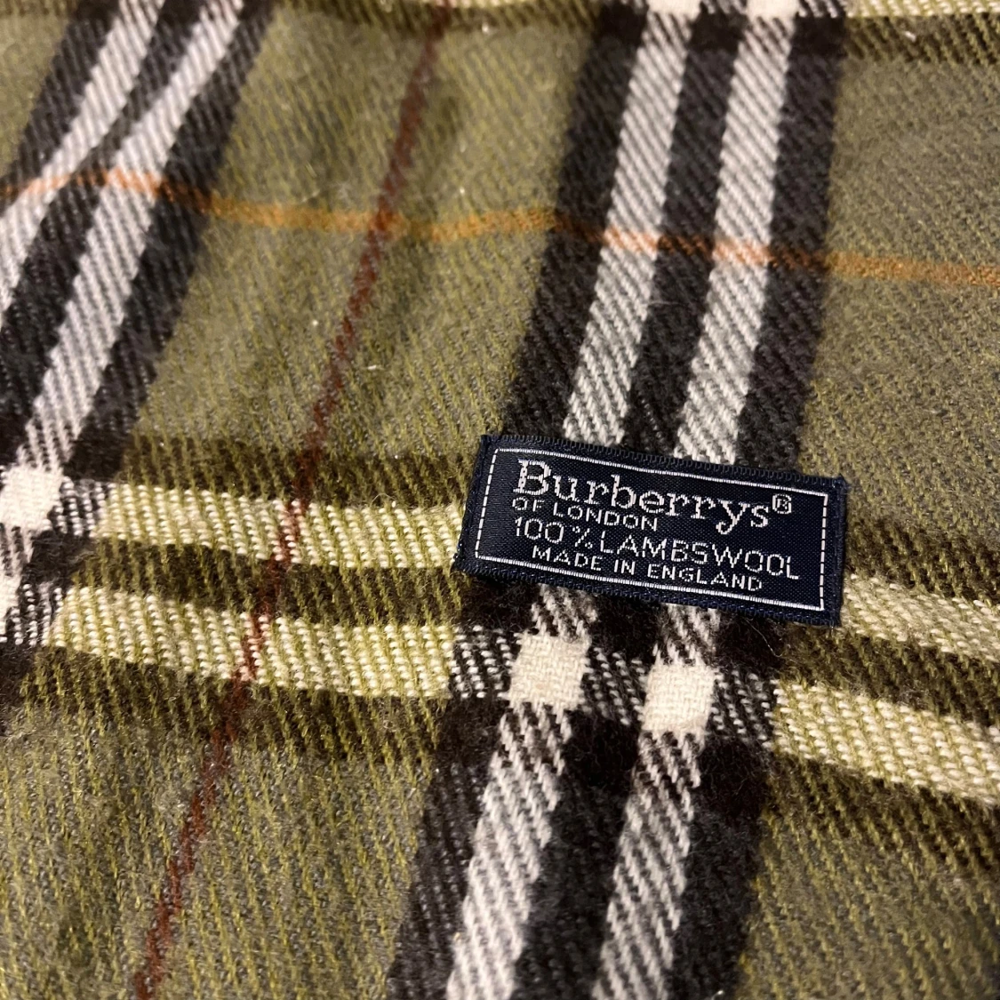Mörkgrön Burberry Scarf - 1