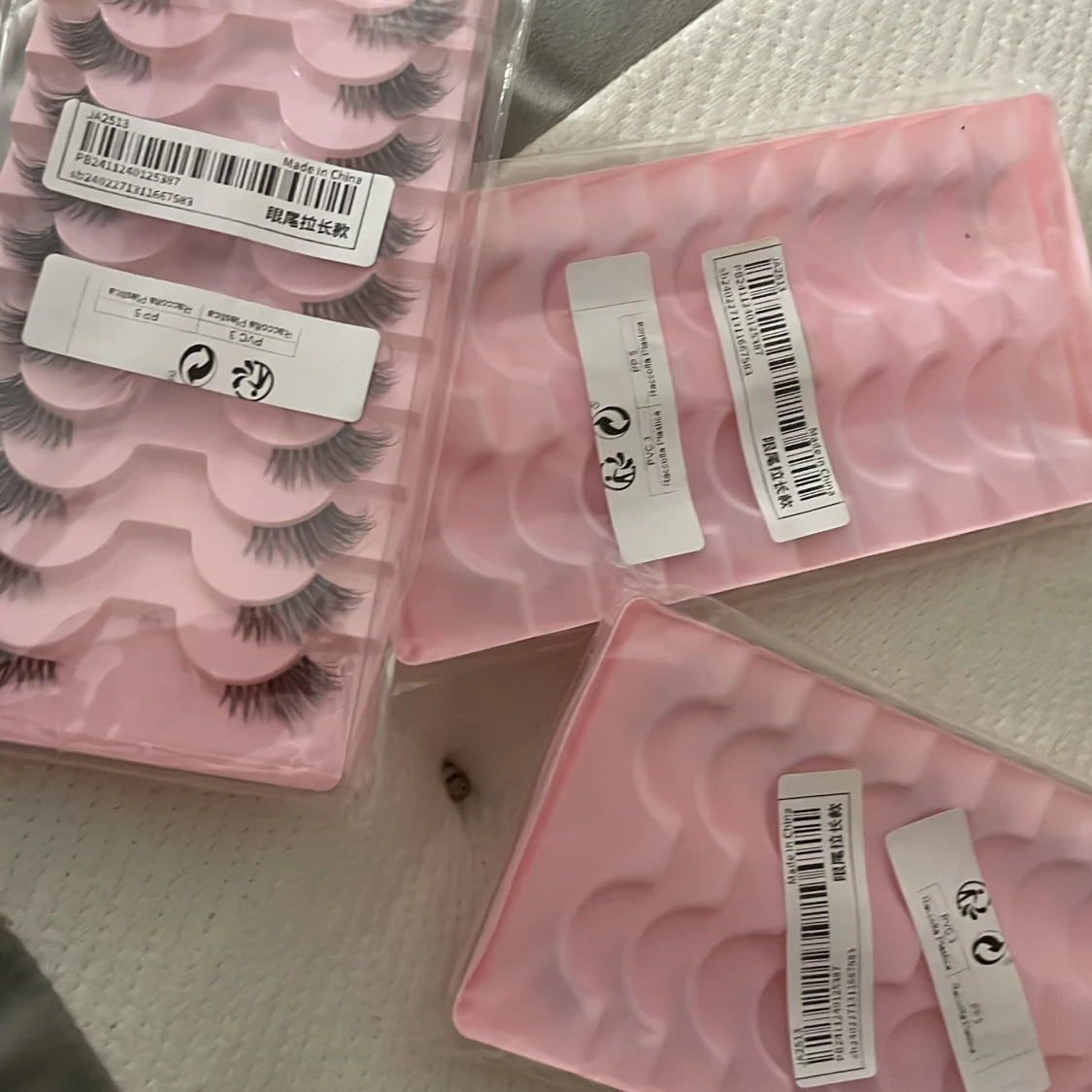 Falska ögonfransar i 3-pack - 1