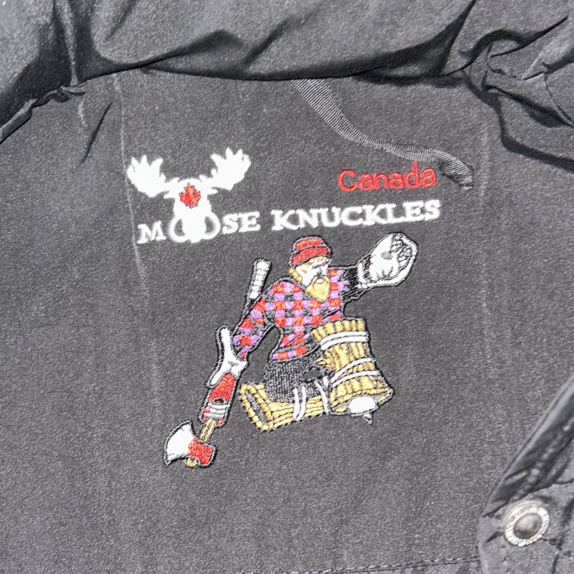 Svart Moose Knuckles dunjacka med päls - 3