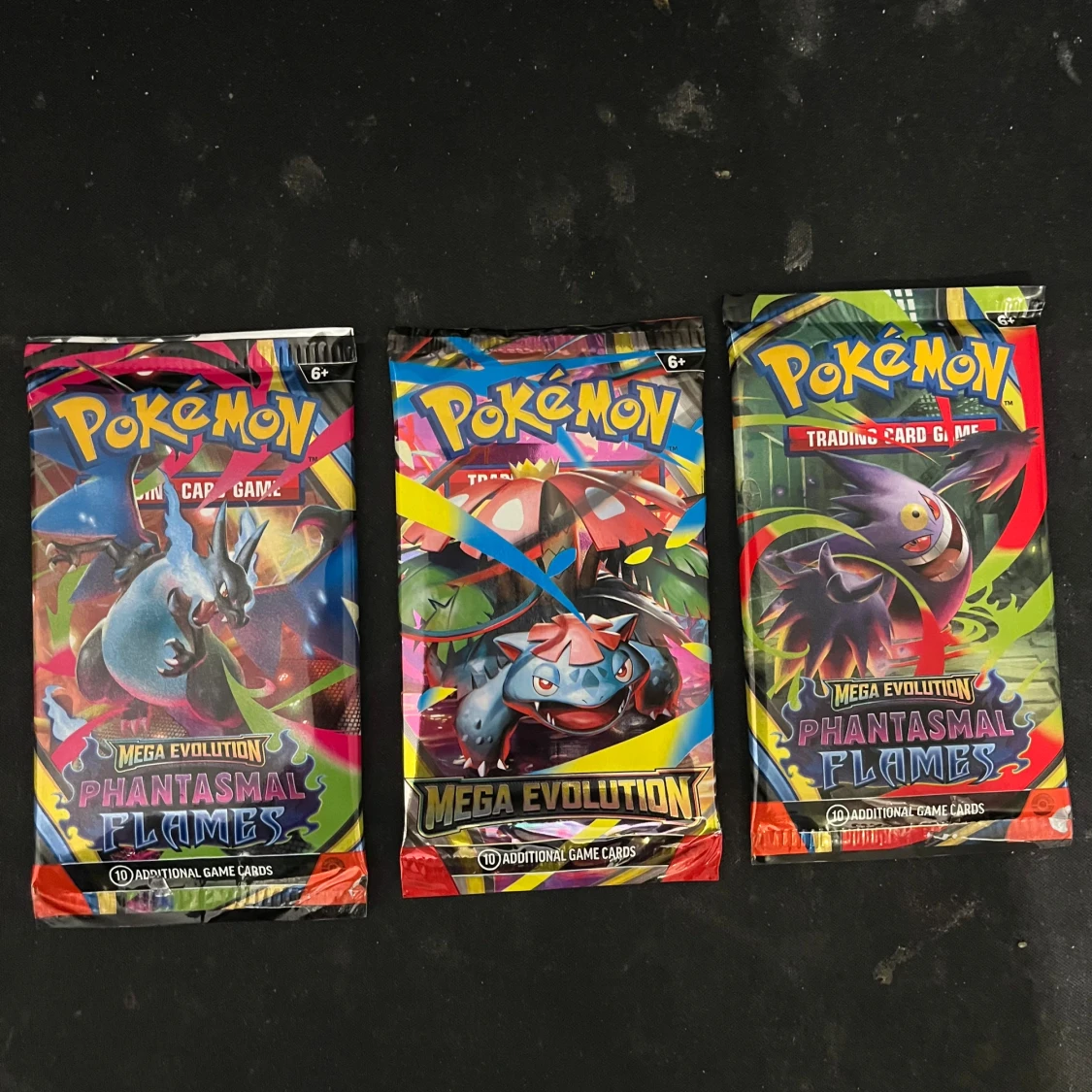 Pokémon Trading Card Game Mega Evolution Phantasmal Flames Booster Packs
