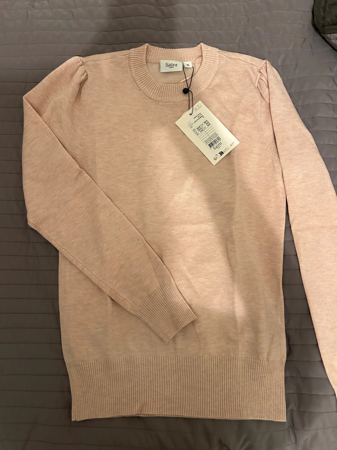 Ljusrosa stickad tröja Saint Tropez