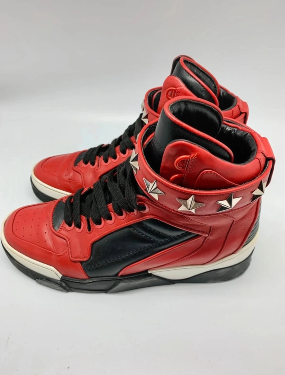 Givenchy röda high-top sneakers - 1