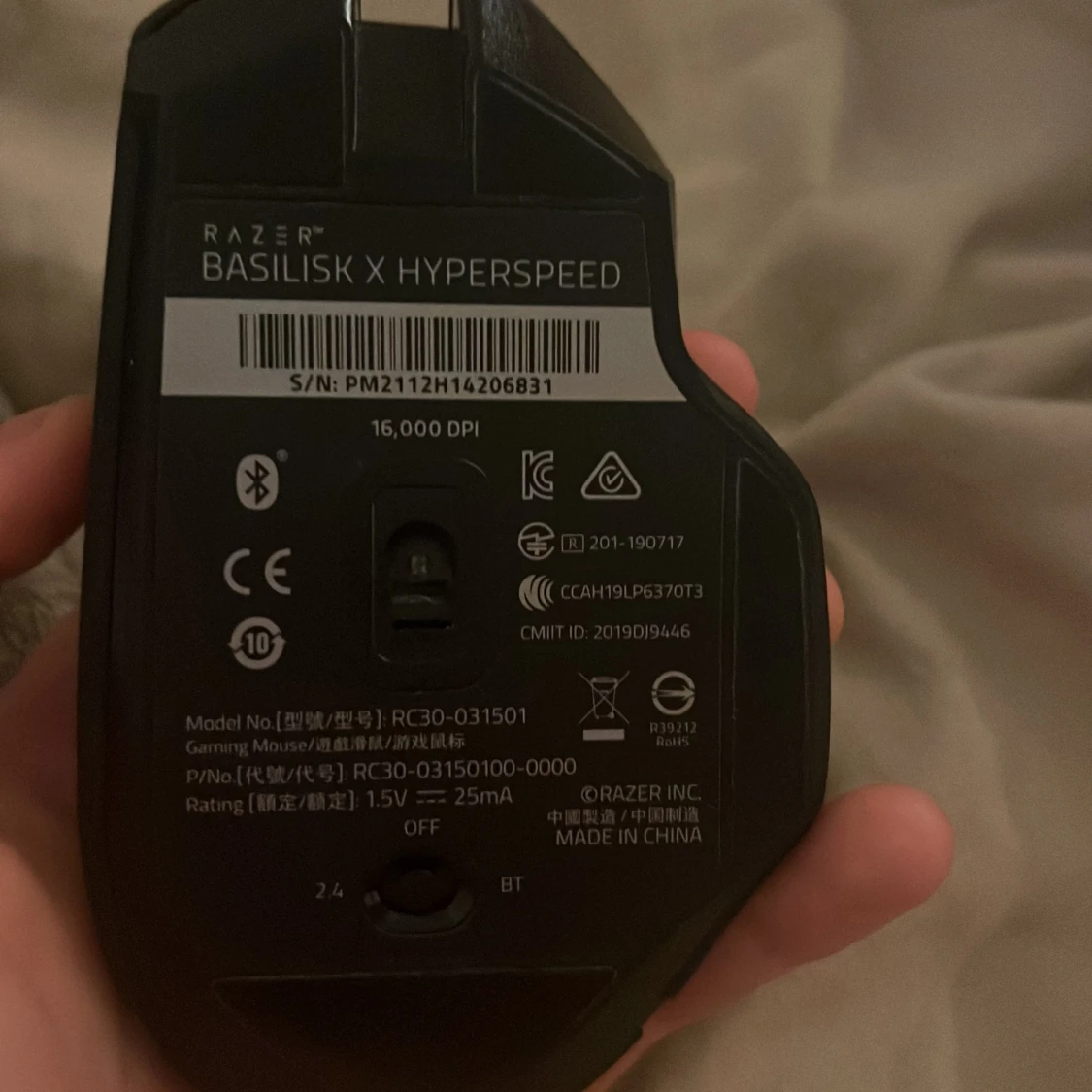 Razer Basilisk X Hyperspeed - 3