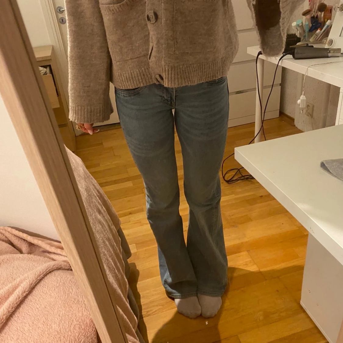 Bootcut ljusblå jeans - 1