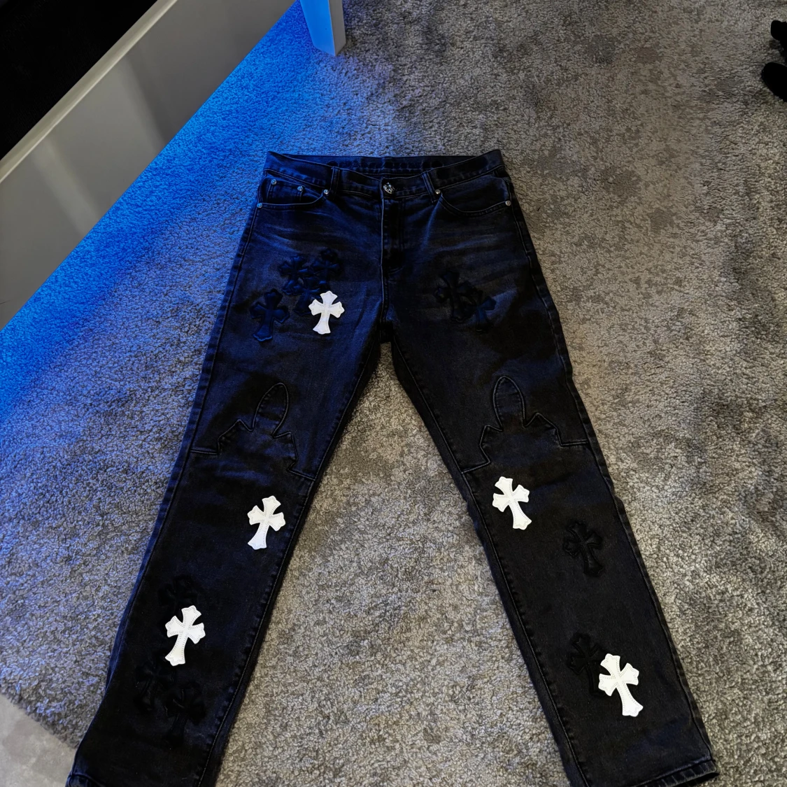 Chrome Hearts Grå jeans